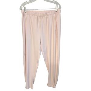 Nitrogen size large pale pink joggers with  front pockets